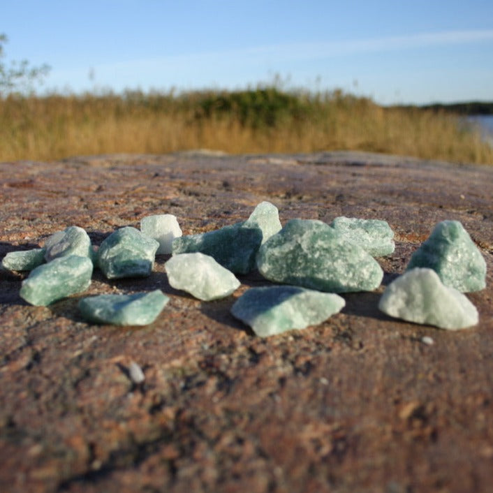 Vihreä aventuriini, raaka